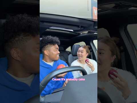 Which is cake?👀 #couple #couples #couplegoals #funny #foodie #foodies #foodlover #fun #comedy #food