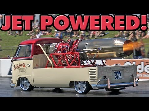 Jet Powered VW Pick Up at Santa Pod Raceway