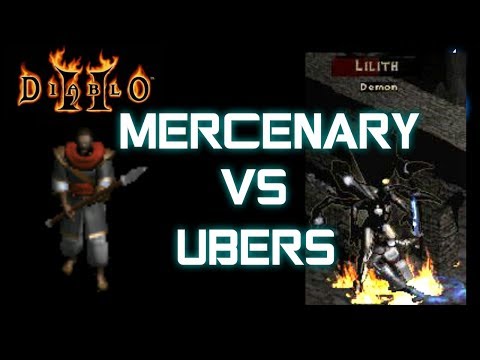 World First Mercenary vs Ubers (Lesser Evils) - Diablo 2