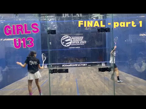 German Junior Open 2023 - Final between Egyptian girls U13 - part 1