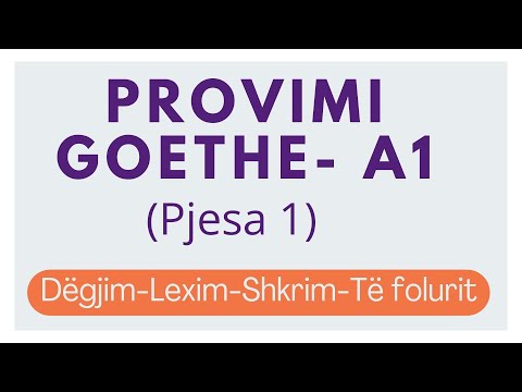 GOETHE A1 EXAM (Part 1) -Presentation Module