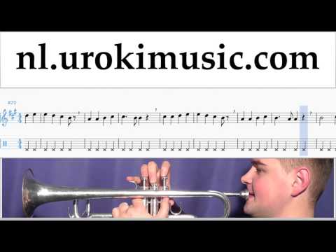 Trompetles Beethoven - Ode to Joy Muzieknoten Cursus Deel#2 um-b374