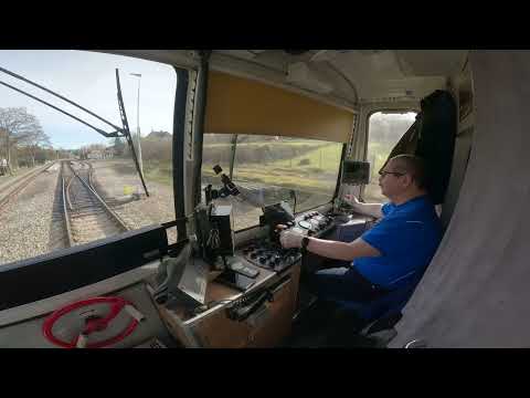 Čerčany - Zruč nad Sázavou / POHLED NA PRÁCI STROJVEDOUCÍHO / 4K KVALITA