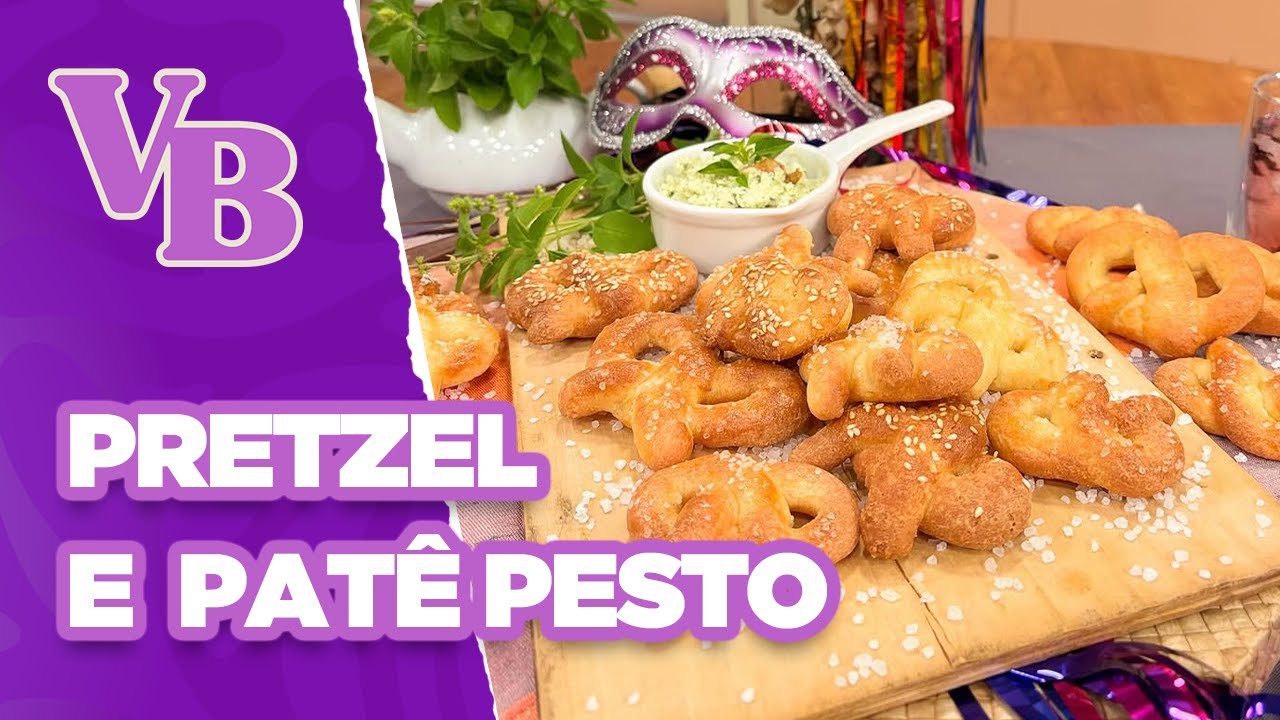 PRETZEL SALGADO lowcarb e pate pesto  - Você Bonita (28/08/2025)