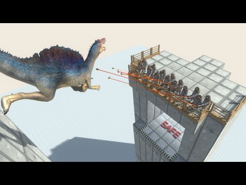 Cliff Jump Rescue Mission ALL UNITS Animal Revolt Battle Simulator