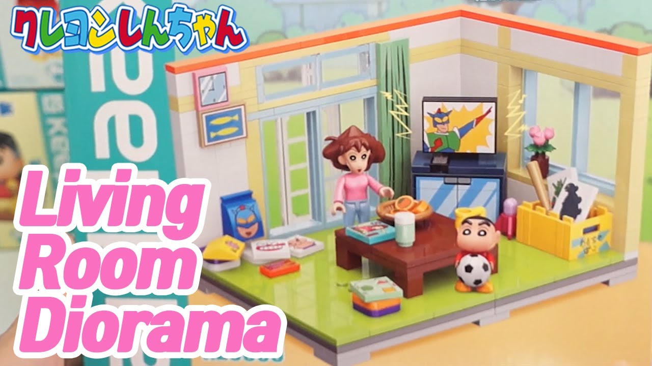 Crayon Shin Chan Figure Living Room Diorama Unboxing ASMR, f. 野原 みさえ | 蜡笔小新 part1