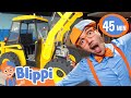 Blippi S Giant Excavator Indoor Playground Adventure Blippi Meekah Challenges And Games For Kids