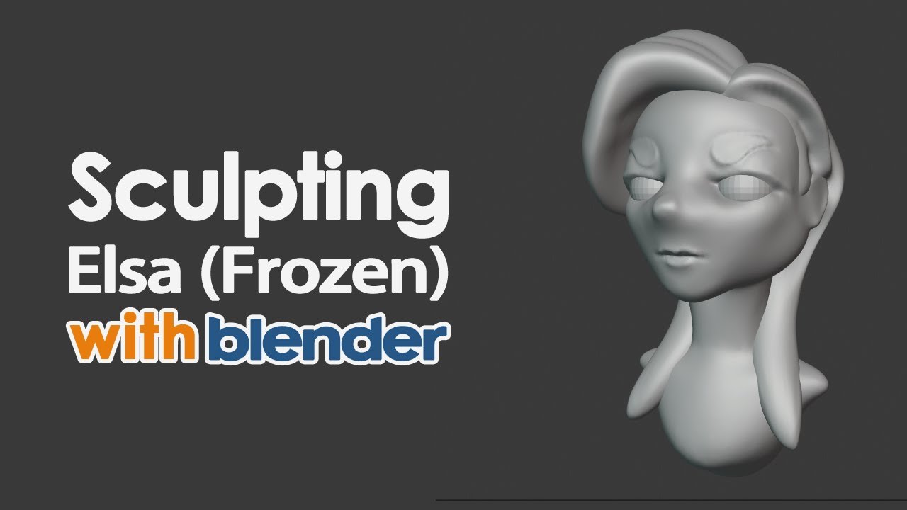 Sculpting Elsa With Blender
