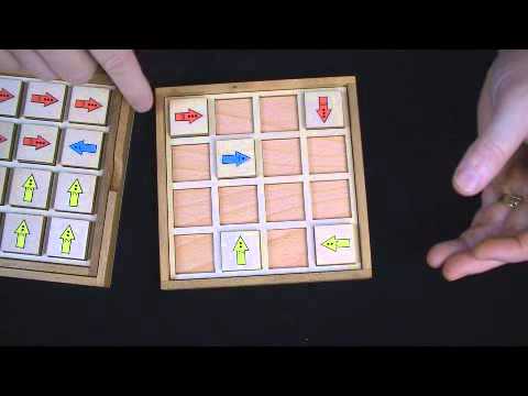 Arrow Tour - Analytical Puzzle from Martin Gardner book