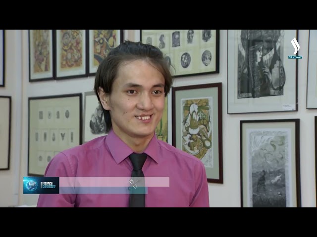 Қозоғистонлик рассом картондан картиналар яратяпти