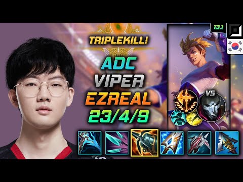 Viper Adc Ezreal Build Kraken Slayer Conqueror - Ezreal Adc vs Jhin - LOL KR 13.1