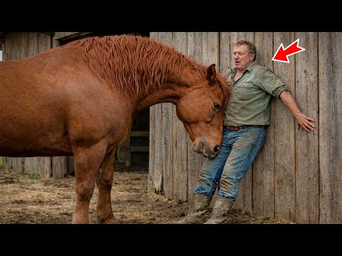 Das Pferd griff den Bauern an und drückte ihn gegen die Wand. Was dann geschah, schockierte alle!