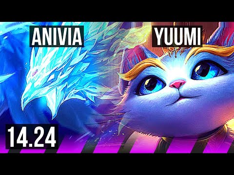 ANIVIA & Vayne vs YUUMI & Ezreal (SUP) | KR Diamond | 14.24