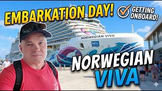Norwegian Viva Cruise Day 1: Embarkation, First Impressions & Caribbean Itinerary! 4K Ultra Video.