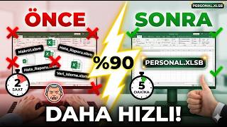 Her Excel Dosyasında Aynı Makroları Kullanın! | PERSONAL.XLSB Kurulum Rehberi