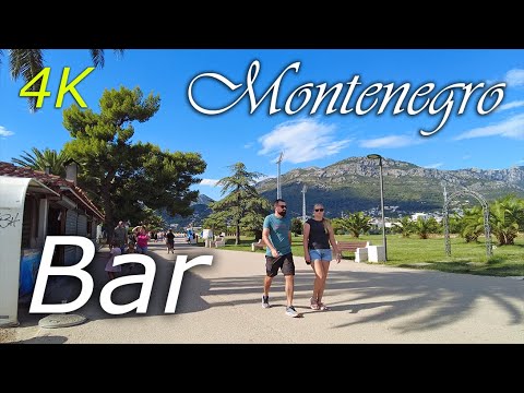 Bar, Montenegro ⁴ᴷ,🌡T+29C°🌞  - 4K, walking tour - travel guide