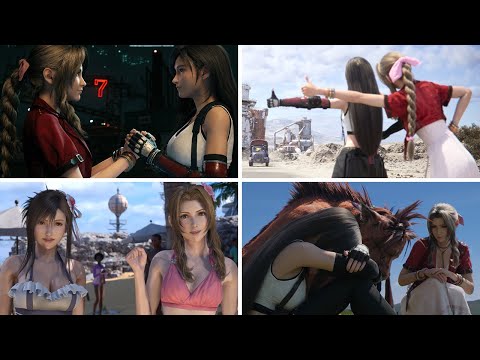 Aerith and Tifa Bond & Friendship Moments | Remake + Rebirth