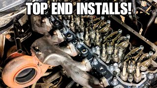 FINALLY MAKING PROGRESS On The NEW 6.7 Cummins Head!! Studs, Injectors & Rockers OH MY!