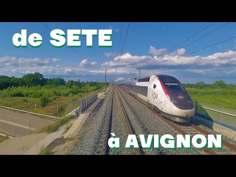 Cabride de Sète à Avignon via le contournement TGV et Tarascon
