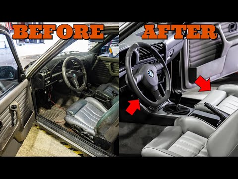 Here's How I Made The Interior of My 31 Year Old BMW E30 Look Modern Again On A Budget (PART 1)