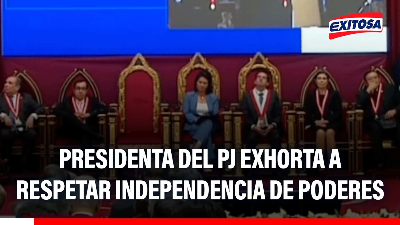 🔴🔵 Presidenta del Poder Judicial exhorta a respetar independencia de poderes