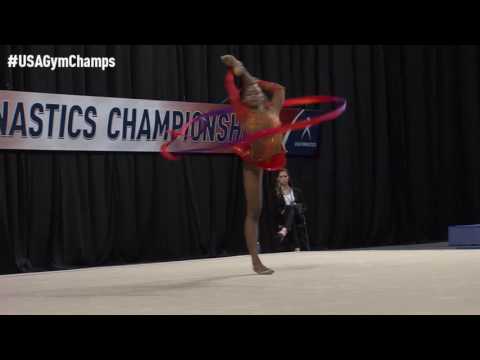 Nastasya Generalova - Ribbon - 2016 USA Gymnastics Championships - Prelims