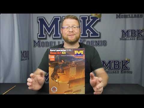 MBK unboxing #310 - 1:32 Avro Lancaster B Mk.I Nose Art Kit (Hongkong Model 01E033)