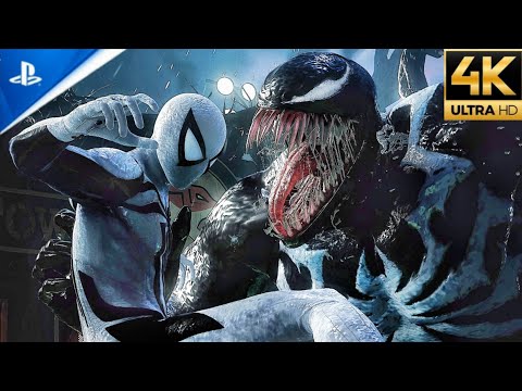 Anti Symbiote Suit vs Venom Boss Fight (Ultimate Difficulty) - Spider-Man 2 PS5 (4K)