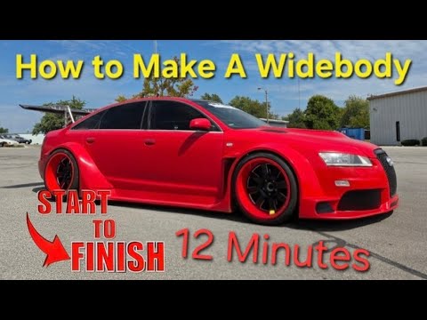 How To Make A Widebody - Audi A6 Widebody Start to finish Timelapse Stealthbuilt