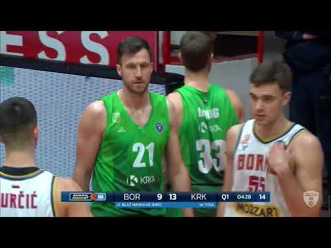 AdmiralBet ABA League 2025/26, Round 16 match: Borac Mozzart - Krka (24.1.2026)
