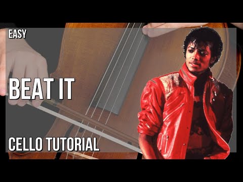 How to play Beat It by Michael Jackson on Cello (Tutorial)