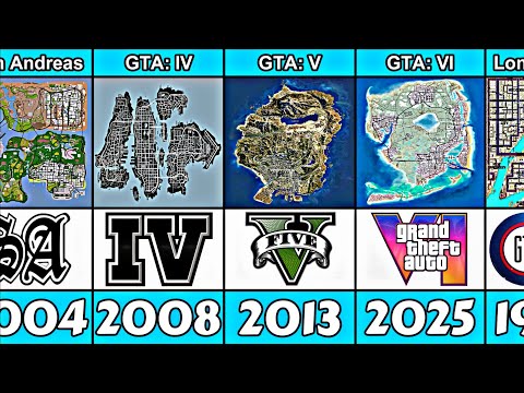 The Evolution of GTA Map's From 1997 to 2025
