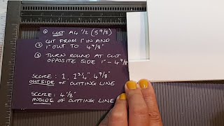 🔴How To Make A Centre Step CARD UK measurements