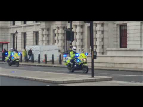 Met police bikes speeding #horseguardsparade