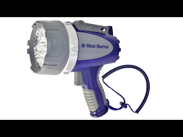 WEST MARINE Waterproof 3000-Lumen Rechargeable LED Spotlight