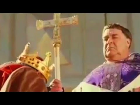 Cenas Papais #65 - Imperador Lotário se ajoelha perante o Papa Sérgio II