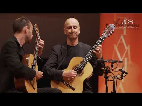 SoloDuo (L. Micheli and M. Mela) play Tango Suite (Piazzolla) | Altamira Guitars