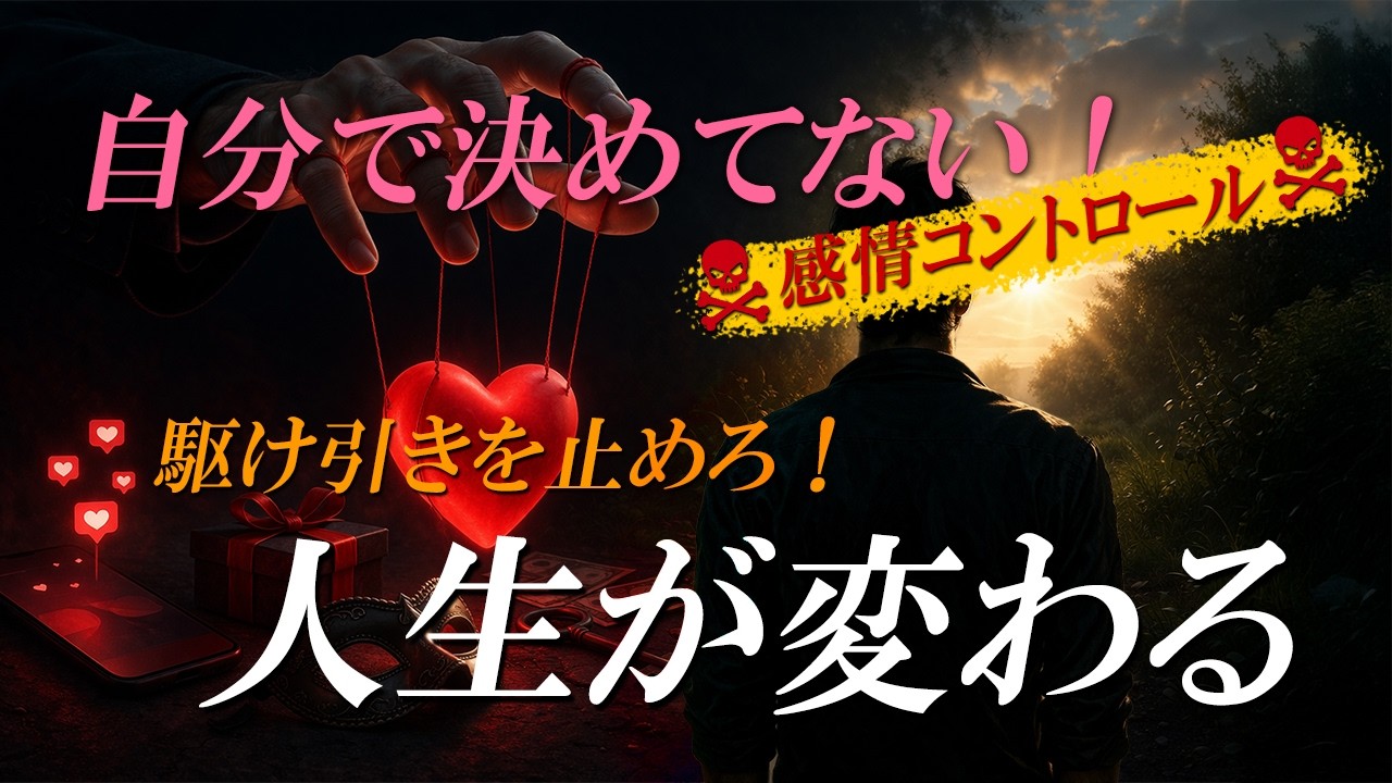 駆け引きをやめろ｜自分で決めて生きろ、コントロールしない本当の自分で生きて行く【Youtubeダイジェスト版】
