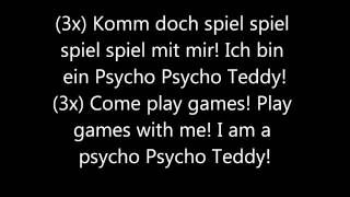 Cover art for psycho teddy German