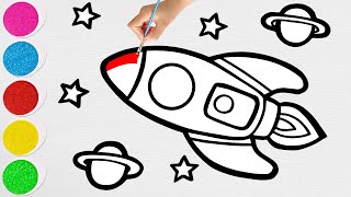 How to Draw a Rocket | Easy Drawing Tutorial
