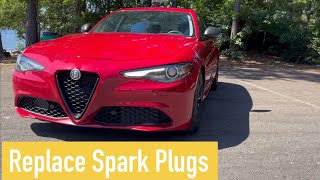 Alfa Romeo Giulia 2.0T Spark Plug Change