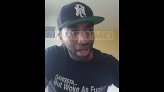 Mysonne Goes off on Troy Ave for Promoting Thug Life on after he got Shot two different times.