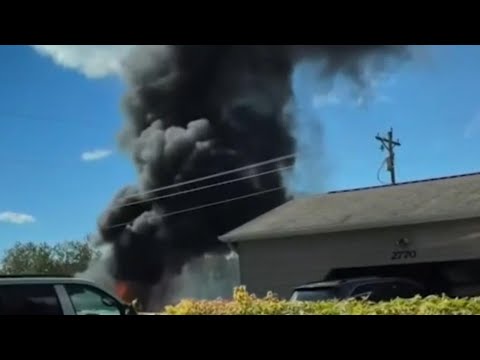 Audio captures moments before F-16 pilot ejects ahead of fiery Michigan crash