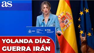 YOLANDA DÍAZ is not afraid of economic consequences after the IRAN WAR