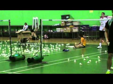 Training Erik Meijs and Ratchanok Intanon at Banthongyord Badminton School Bangkok