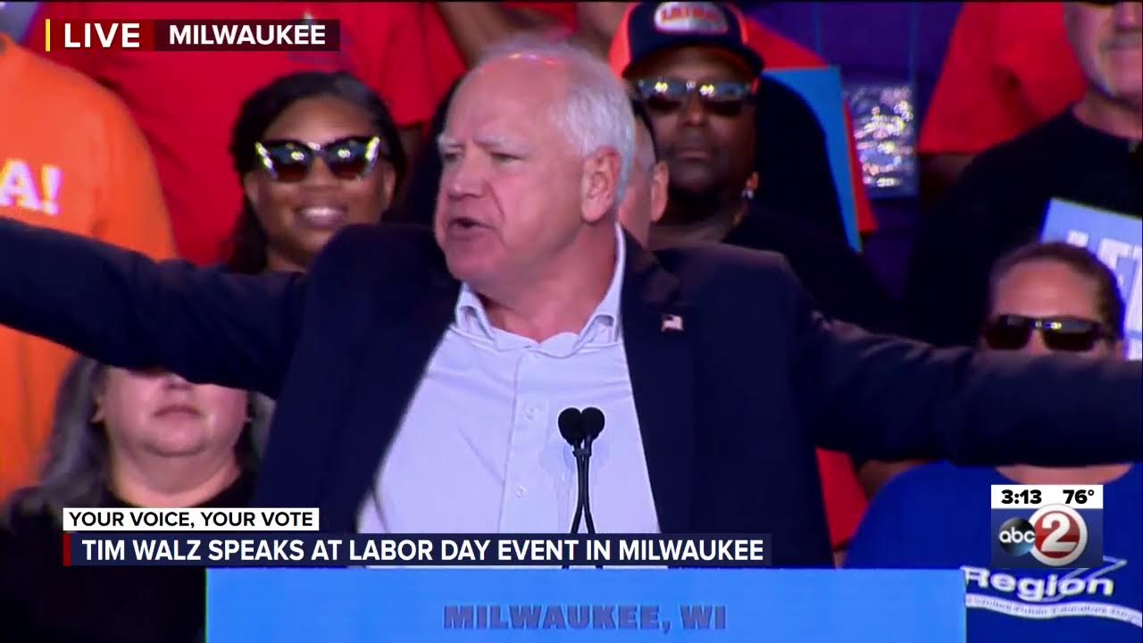 TIM WALZ IN MILWAUKEE