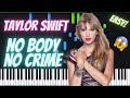 Taylor Swift  - No Body No Crime Piano Tutorial | Piano Tutorial for Popular Songs Easy