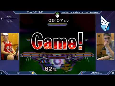MMOM160 SSBM - Ron (Fox, Peach) vs. Stus (Falco) - Melee WR1