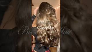 How to curl your hair with a straightener ✨#hairtutorial #hairinspo