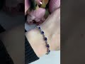 Silver bracelet with a sapphire (nano)